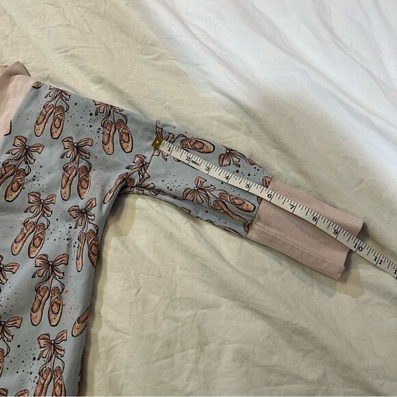 Mialu Handmade Open Front Ballet Slipper Print Cardigan size 5 - Picture 9 of 11